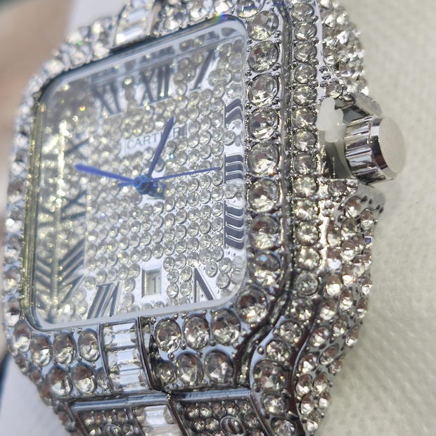Cartier Iced Out Date Just Luxury